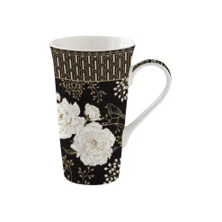 1 mug geant en porcelaine ART DECO & FLOWERS