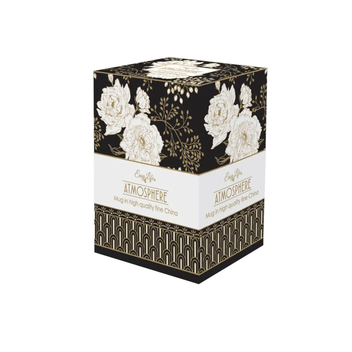 1 mug geant en porcelaine ART DECO & FLOWERS