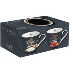 2 Tasses en porcelaineIT’S COFFEE TIME