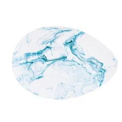 Assiette de service en porcelaine 24×16,5 cm AQUA