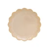 Assiette dessert beige FLEURI