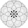 Assiette àdessert en porcelaine de Ø19 cm, dans une boîte MANDALA