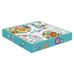 Assiette àdessert en porcelaine de Ø19 cm, dans une boîte MANDALA
