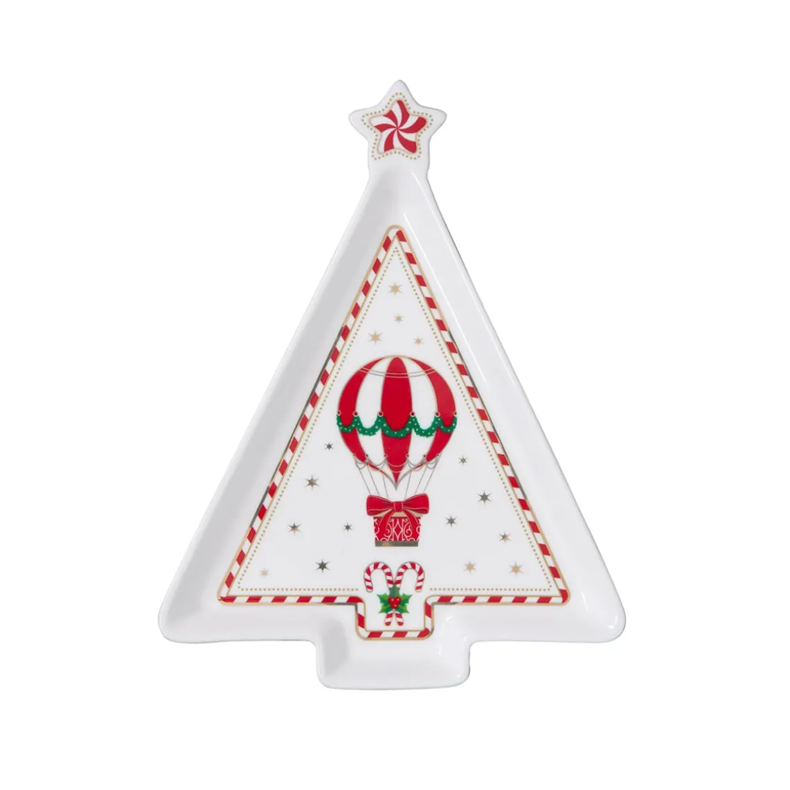 Assiette en forme de sapin CHRISTMAS WONDERLAND