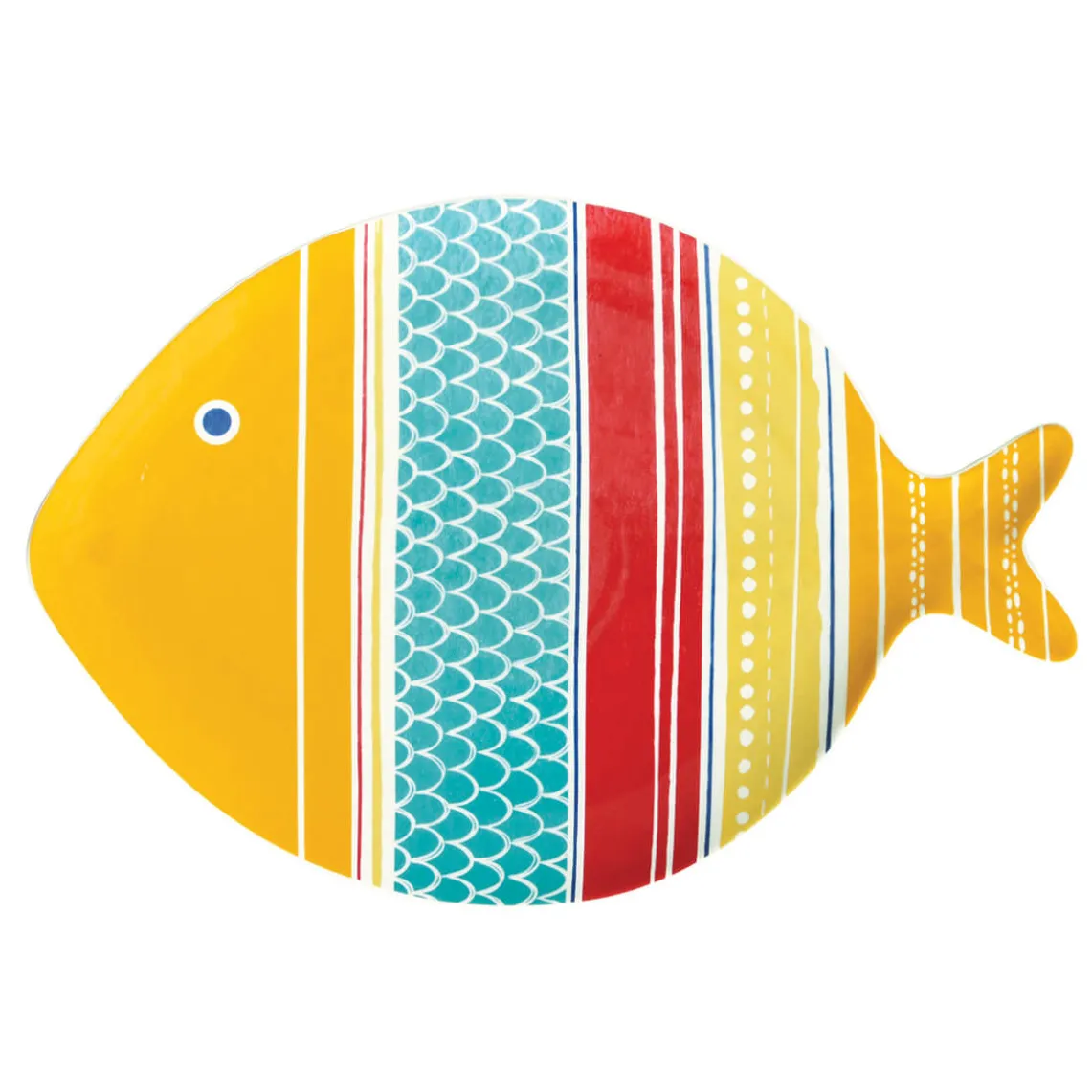 Assiette en porcelaine de 31×21,5cm SEA FRIENDS – versColor 4