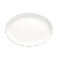 Assiette ovale 32,5×23 cm Tiffany WHITE