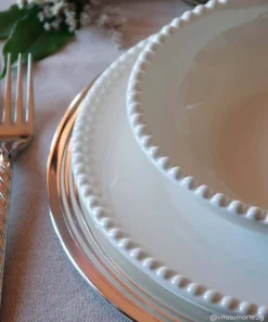 Assiette plate Ø 26 cm Tiffany WHITE