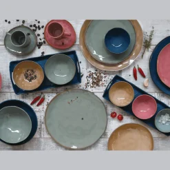 Assiette plate en porcelaine de Ø 26 cm BURGUNDY