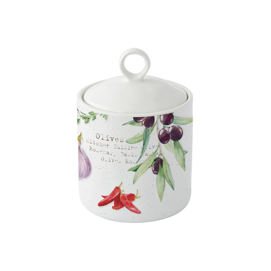 Bocal avec couvercle Ø 9 cm HOME & KITCHEN