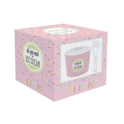 Bol à glace avec cuillère ONFLEEK 01