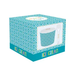 Bol à glace avec cuillère TEXTURE 01