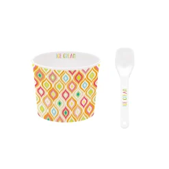 Bol à glace avec cuillère TEXTURE 05