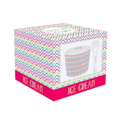 Bol à glace avec cuillère TEXTURE 04