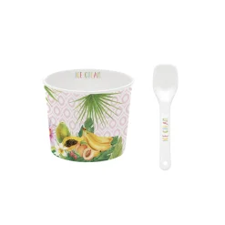 Bol à glace avec cuillère TROPICAL 04