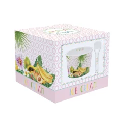 Bol à glace avec cuillère TROPICAL 04