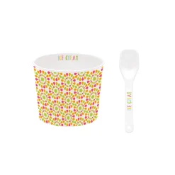 Bol à glace avec cuillère TEXTURE 06