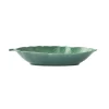 Bol en forme de feuille en porcelaine 26×11,5 cm TROPICAL LEAVES GREEN