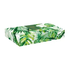 Bol en forme de feuille en porcelaine 26×11,5 cm TROPICAL LEAVES GREEN