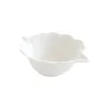 Bol en porcelaine 21×16 cm en forme de feuille LEAVES WHITE