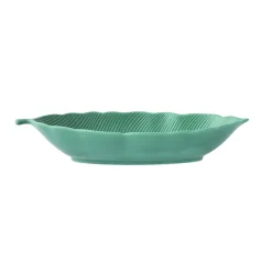 Bol feuille en porcelaine 30×13 cm eaves LIGHT GREEN