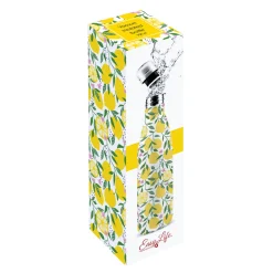 Bouteille isotherme de 500 ml dans un coffret cadeau Lemons
