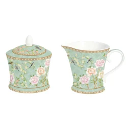 Coffret cremier et sucrier PALACE GARDEN AQUA