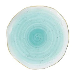 Coffret de 6 assiettes en porcelaine Ø16 cm GREEN