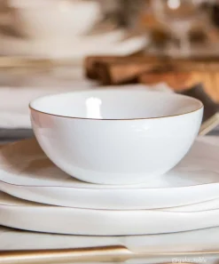 Coffret de 4 bols en porcelaine Ø15 cm WHITE