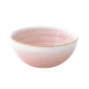 Coffret de 6 bols en porcelaine Ø 15 cm PINK