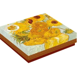 Coupelle en verre de qualité supérieure 13×13 cm Vase With Twelve SunFLOWERS