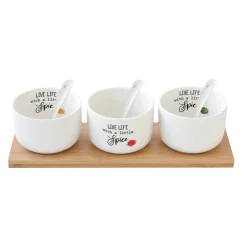 Ensemble apéritif avec 3 bols et cuillères KITCHEN ELEMENTS