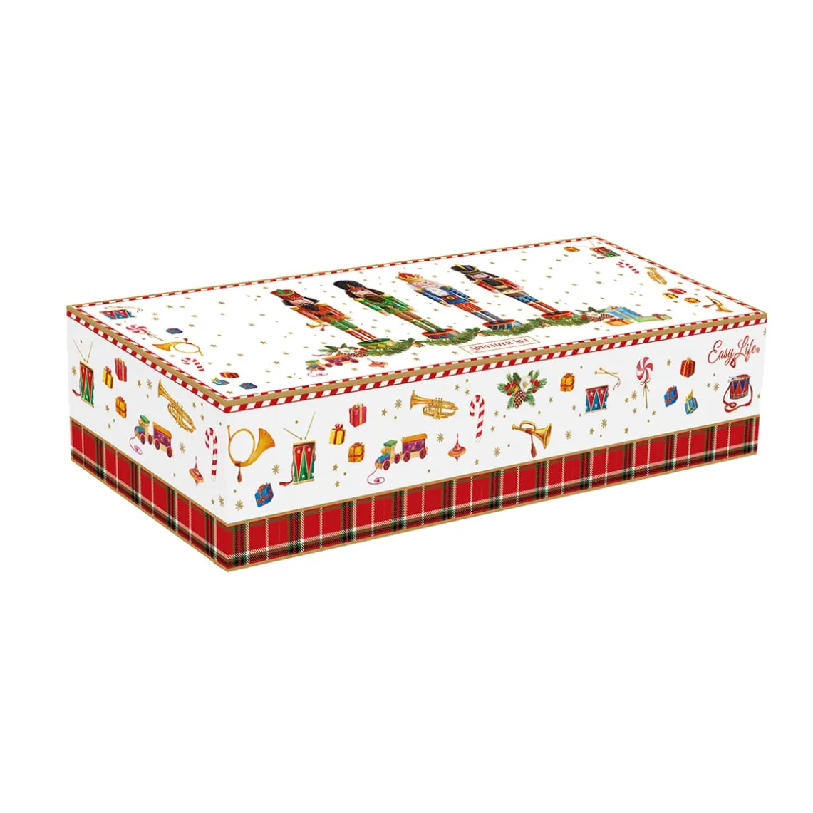 Ensemble apéritif avec 3 bols et base en bambou Vintage NUTCRACKER
