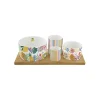 Ensemble apéritif avec 4 bols TUTTI FRUTTI