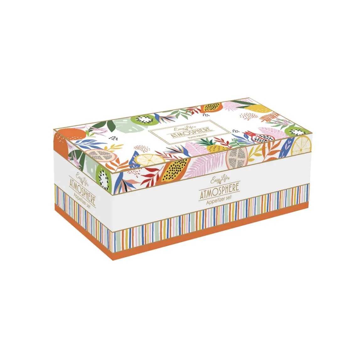 Ensemble apéritif avec 4 bols TUTTI FRUTTI