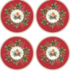 Ensemble de 4 assiettes à dessert CHRISTMAS BERRIES