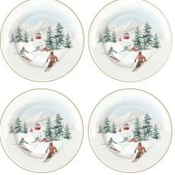 Ensemble de 4 assiettes à dessert CHALET