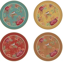 Ensemble de 4 assiettes àdessert AUTUMN SYMPHONY