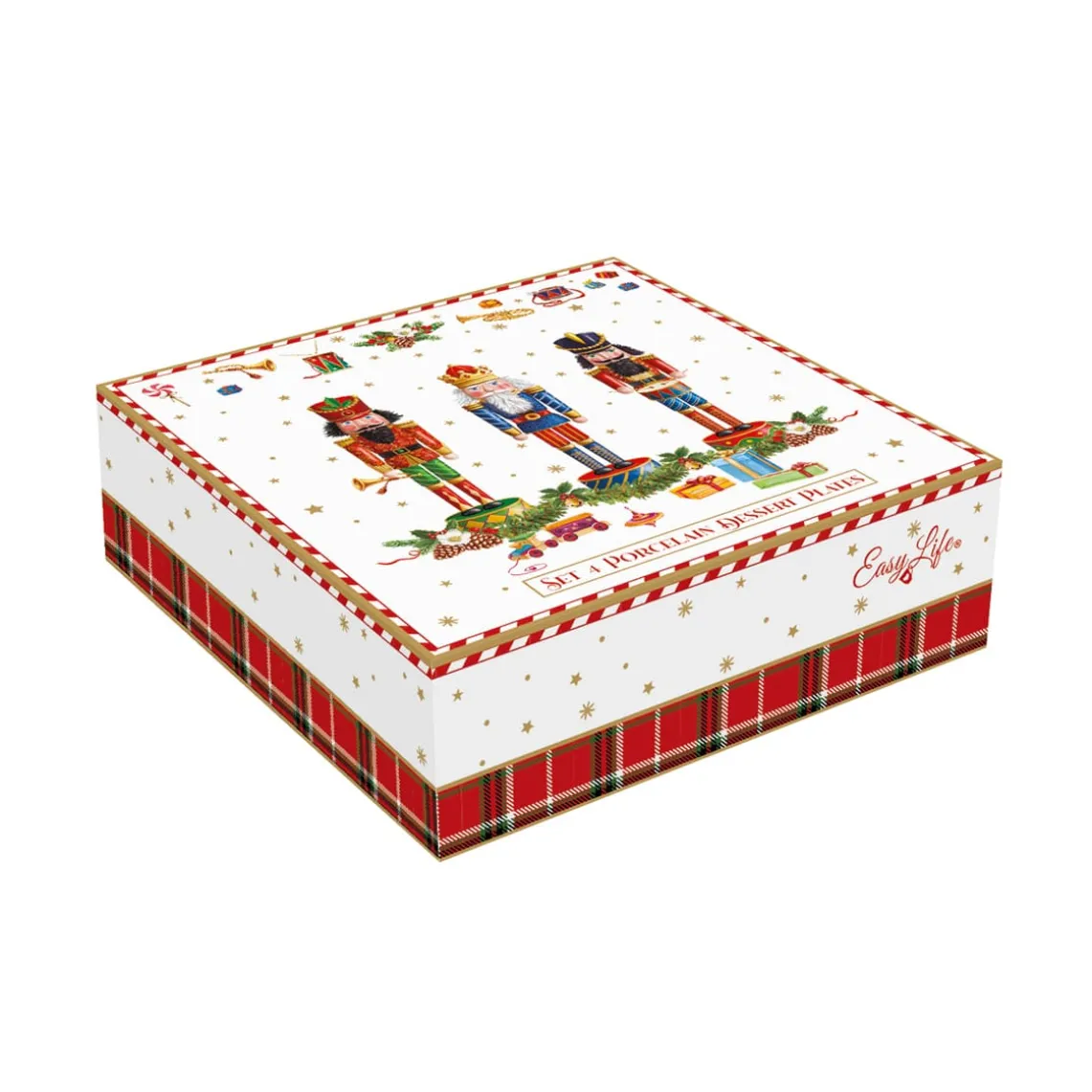 Ensemble de 4 assiettes àdessert Vintage NUTCRACKER