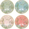 Ensemble de 4 assiettes àdessert JARDIN DE REVES