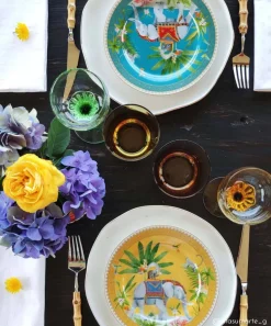 Ensemble de 4 assiettes àdessert MARAJAH