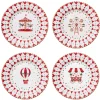 Ensemble de 4 assiettes àdessert CHRISTMAS WONDERLAND