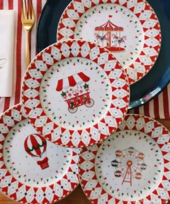 Ensemble de 4 assiettes àdessert CHRISTMAS WONDERLAND