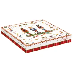 Ensemble de 2 assiettes àdessert Vintage NUTCRACKER