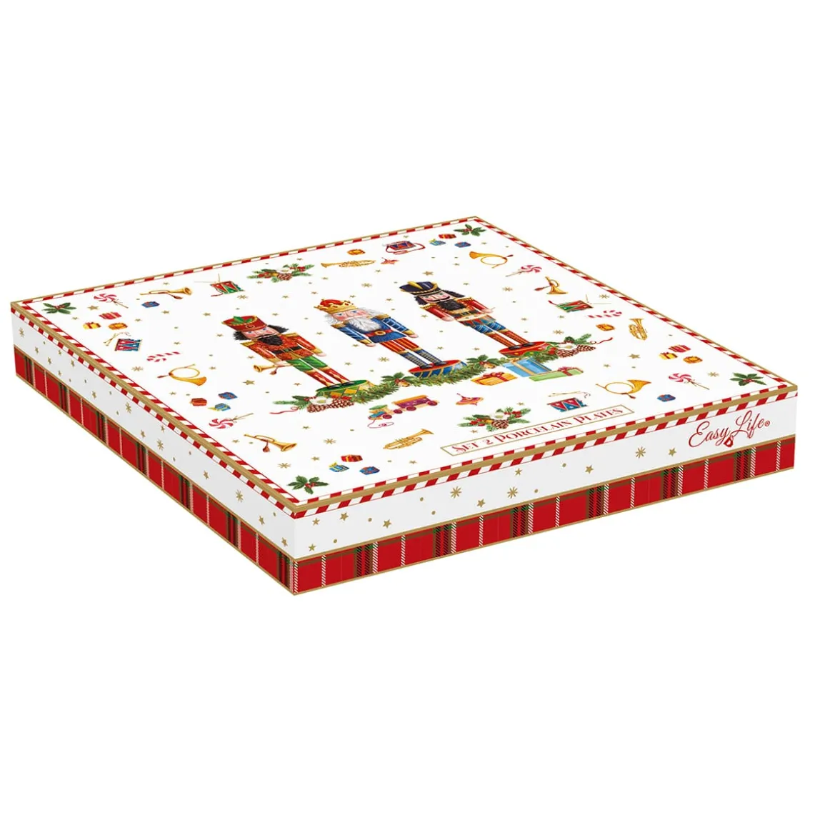 Ensemble de 2 assiettes àdessert Vintage NUTCRACKER