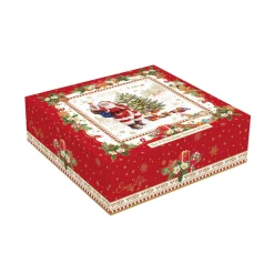 Ensemble de 4 assiettes àdessert Ø 16 cm en porcelaine CHRISTMAS MEMORIES
