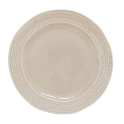 Ensemble de 6 assiettes en porcelaine de Ø 26,5 cm BEIGE
