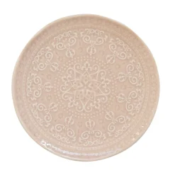 Ensemble de 6 assiettes en porcelaine de Ø 26,5 cm BEIGE