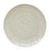 Ensemble de 6 assiettes en porcelaine de Ø 26,5 cm LIGHT GREY
