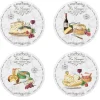 Ensemble de 4 assiettes LES FROMAGES