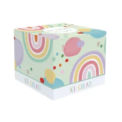 Ensemble de 4 bols à glace avec cuillères GOOD VIBES